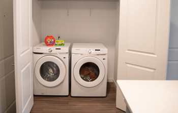 Full-size in-unit washer/dryer